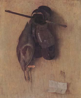 BARBARI, Jacopo de Still Life with Partridge,Iron Gloves and Bolt of a Crossbow (mk14) oil painting picture